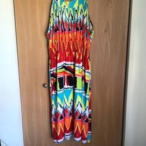 COLORFUL PLUS SIZE DRESS